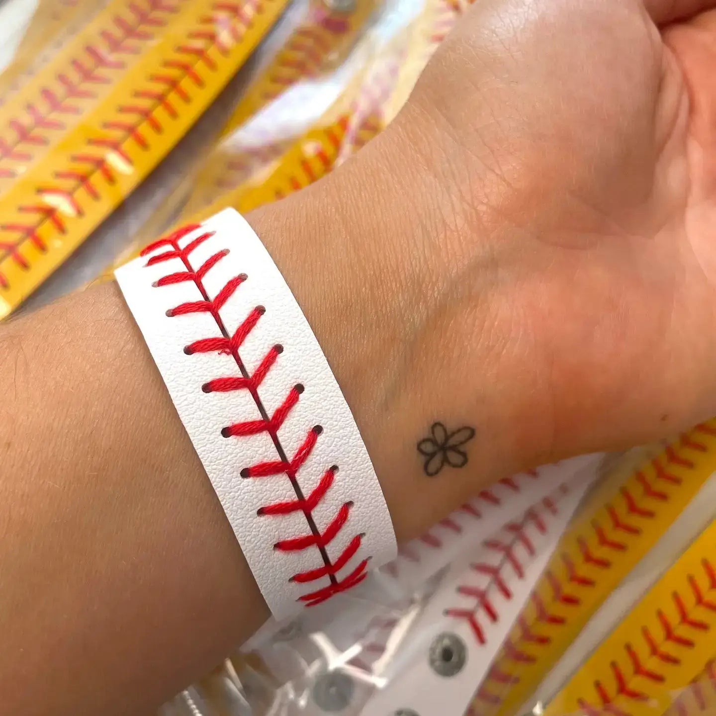 Softball and Baseball Bracelet Cuff Wraps: Softball