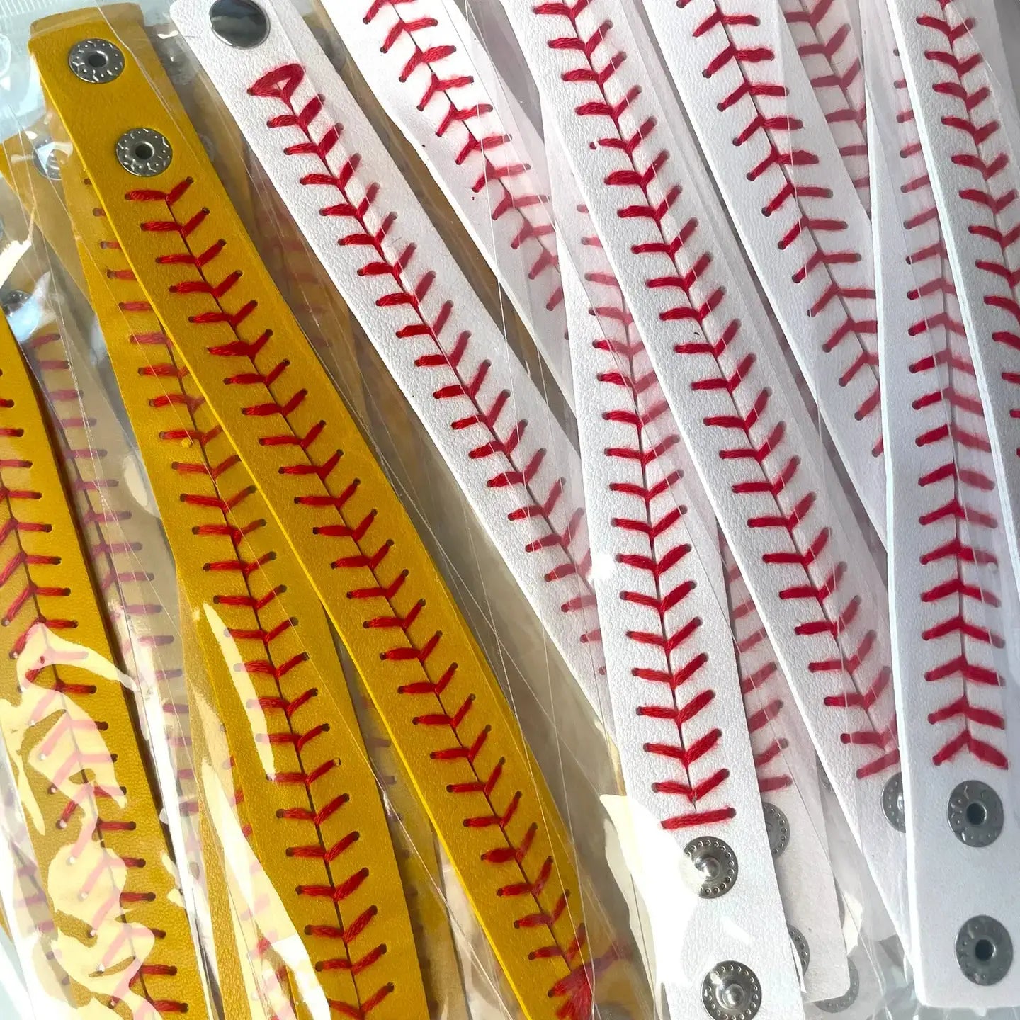 Softball and Baseball Bracelet Cuff Wraps: Softball