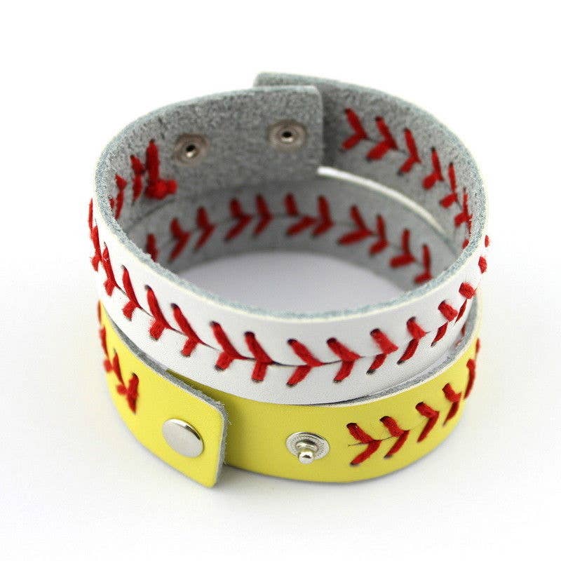Softball and Baseball Bracelet Cuff Wraps: Softball