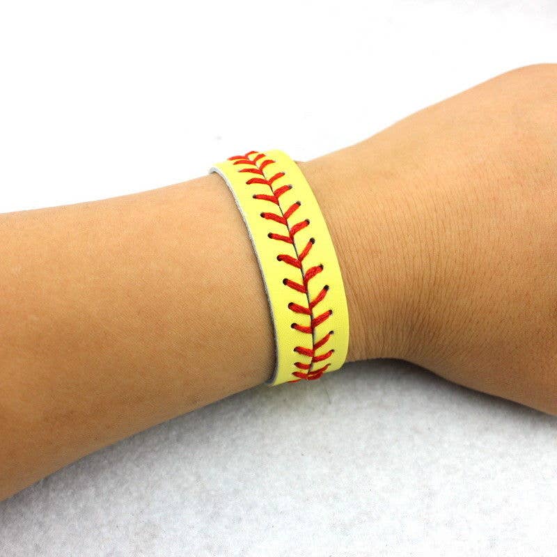 Softball and Baseball Bracelet Cuff Wraps: Softball