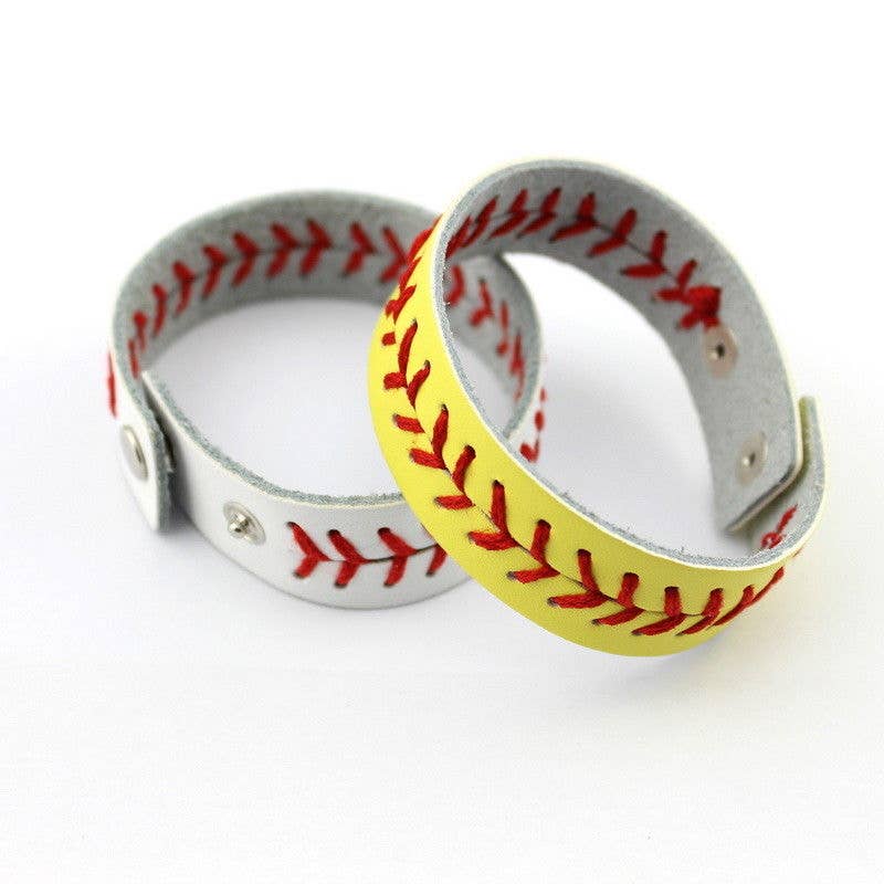 Softball and Baseball Bracelet Cuff Wraps: Softball