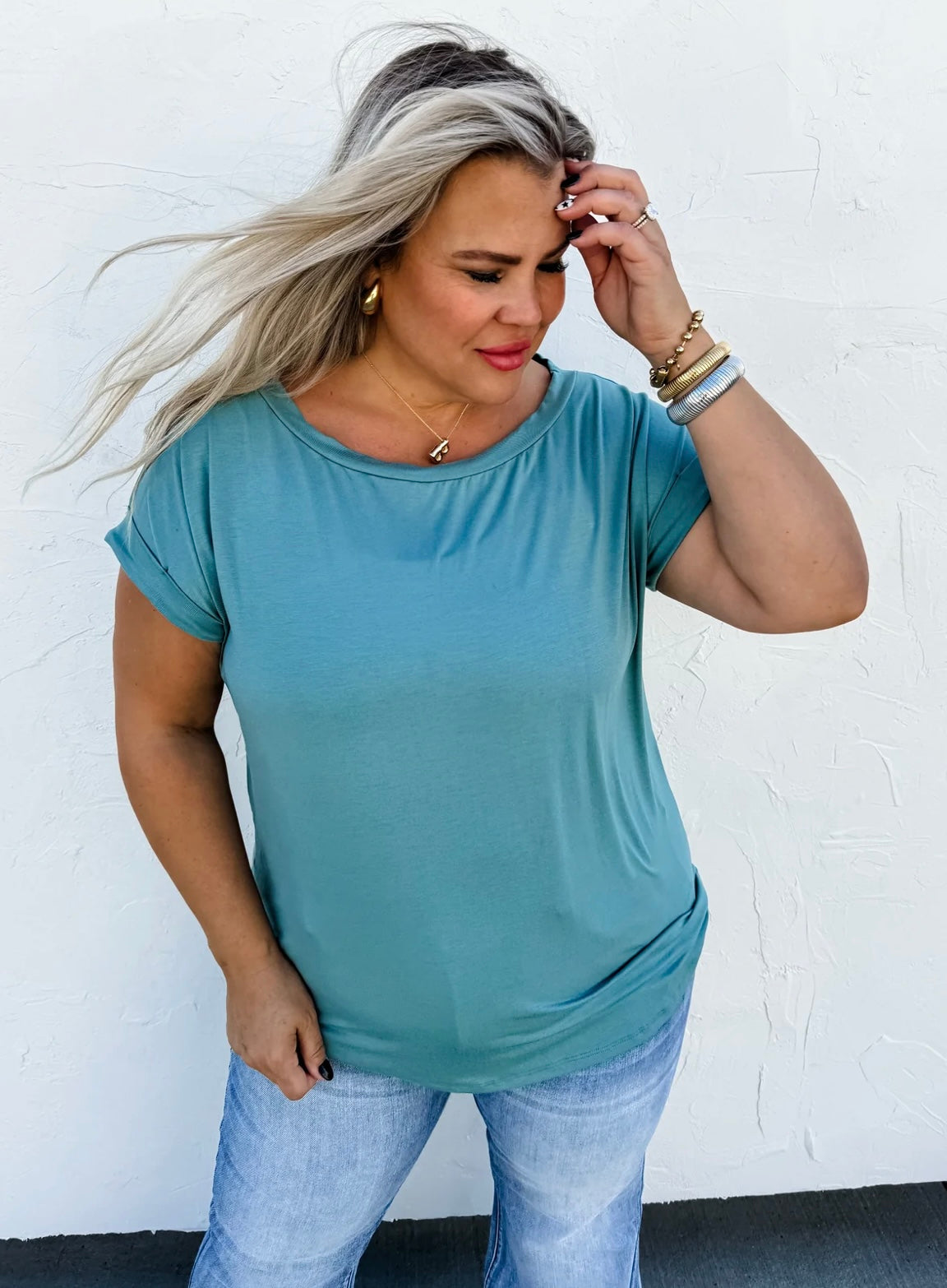 Teal Emmie Top