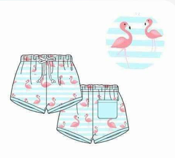 Flamingo Swimming Trunks 🦩