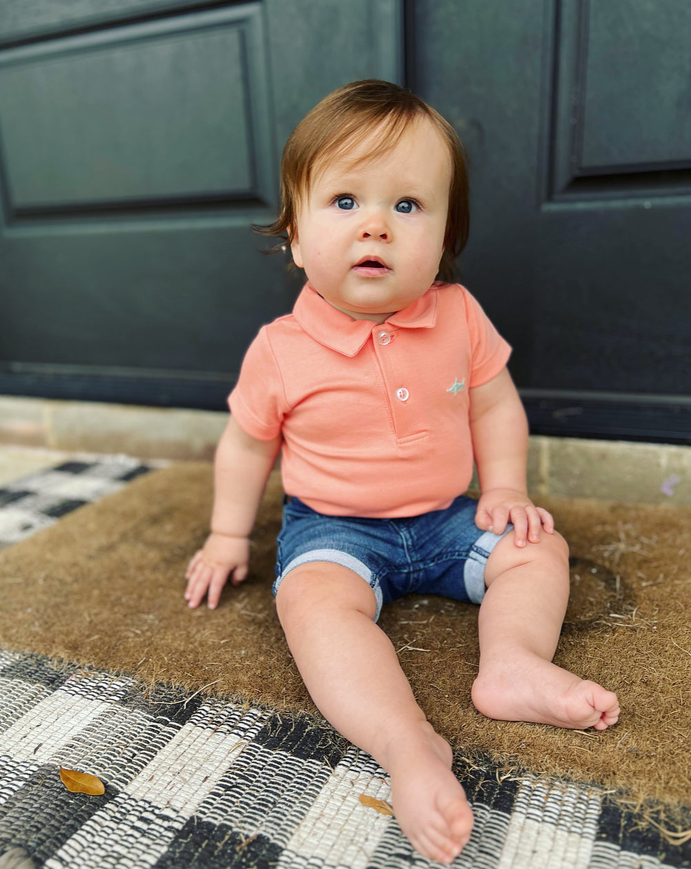 Coral Polo Onsie