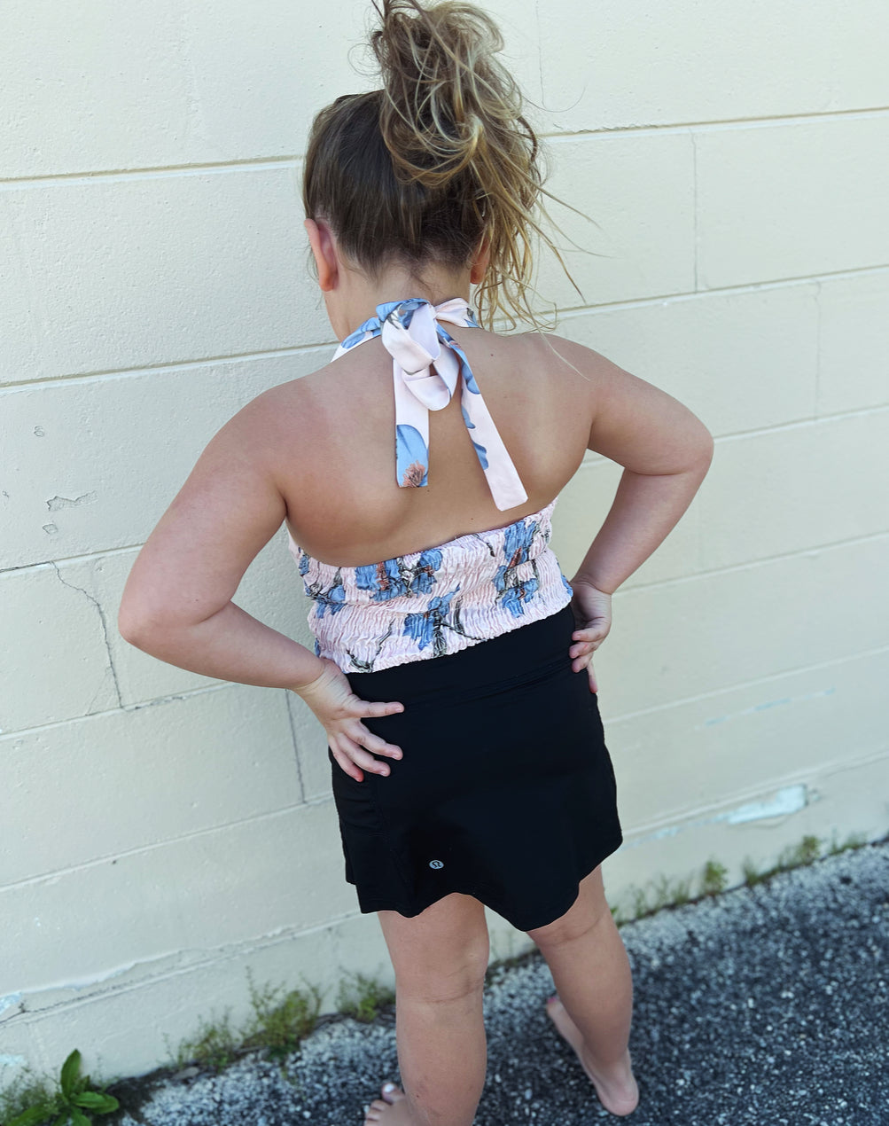 Floral Ruffle Crop Top