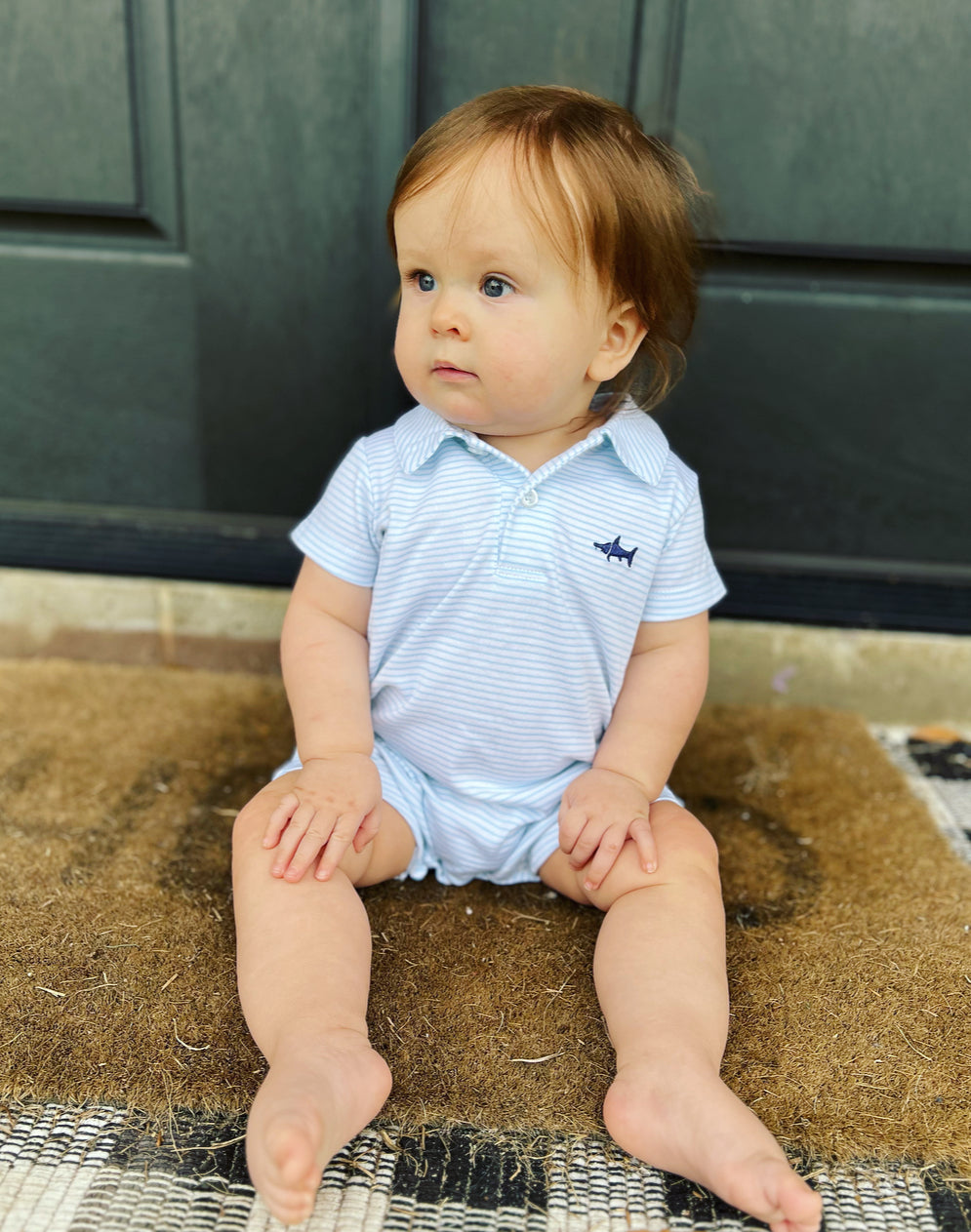 Striped Polo Romper