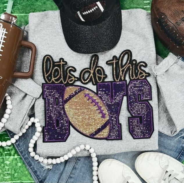 Purple + Gold Let’s Do This Boys