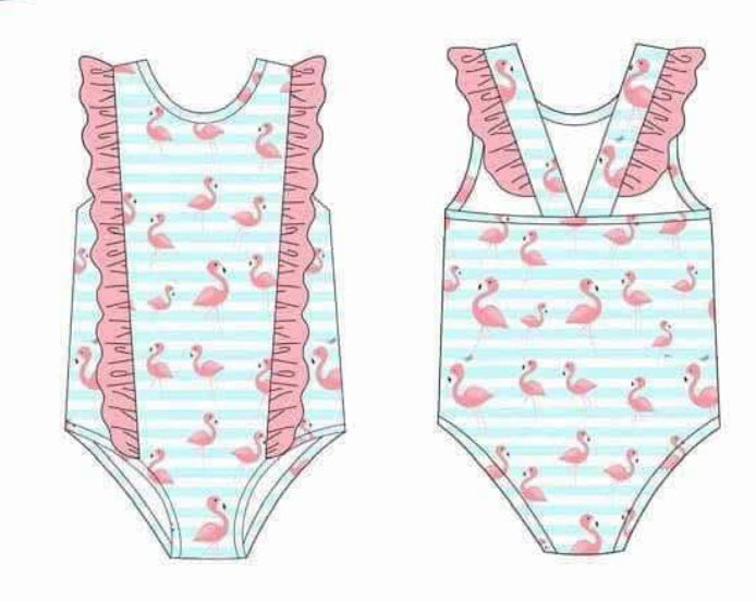 Flamingo One Piece Swimsuit