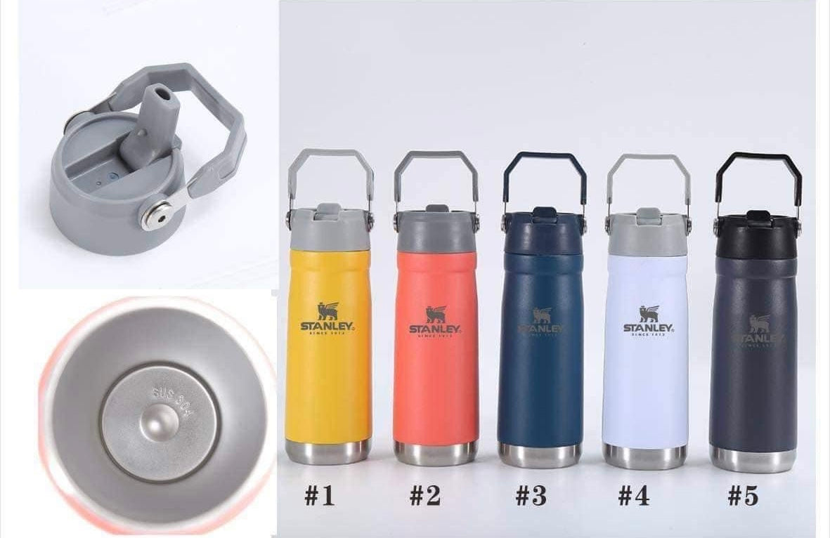 Tumbler With Flip Straw