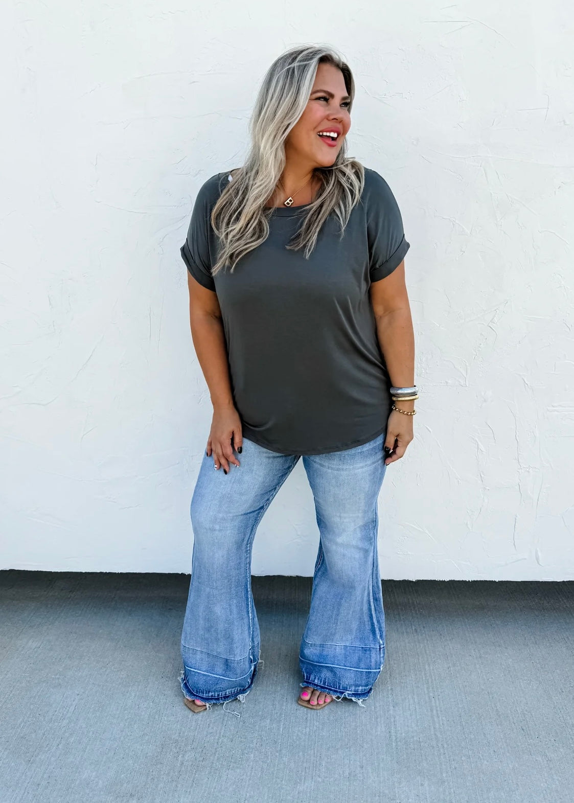 Charcoal Emmie Top