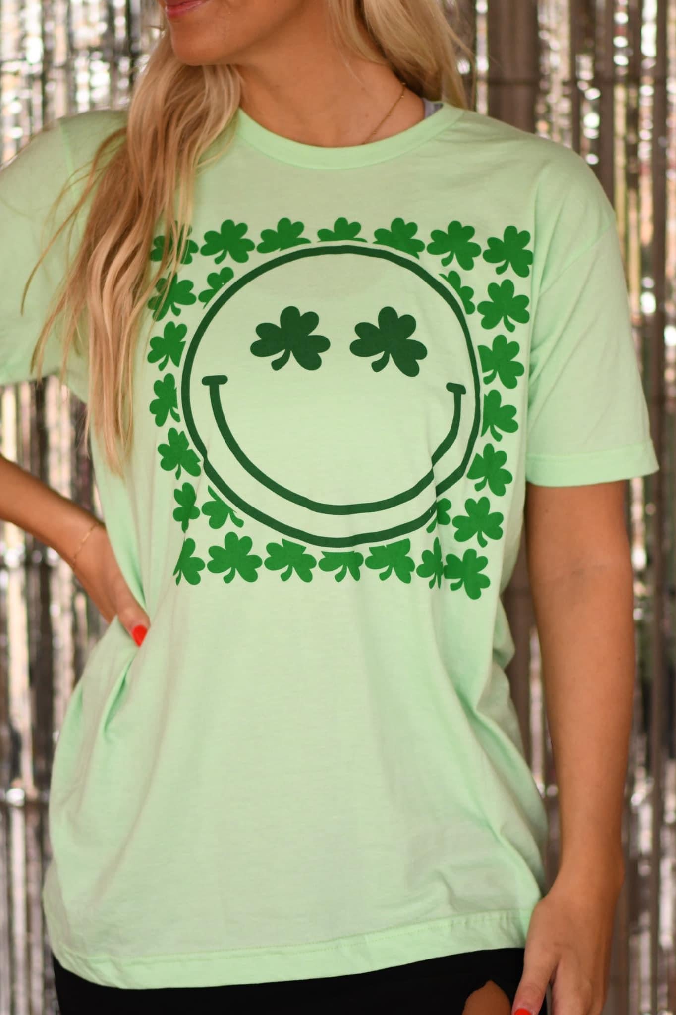 Shamrock Smiley Tee