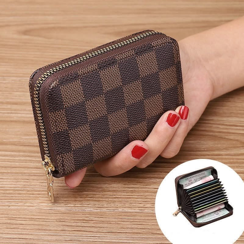 Checkered Card Holder