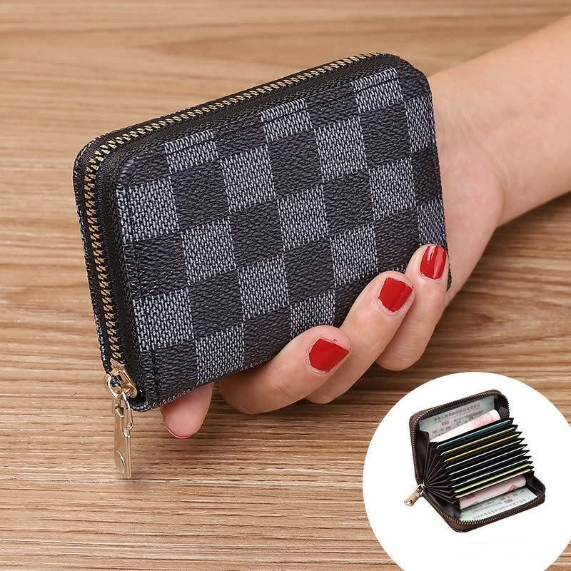 Checkered Card Holder
