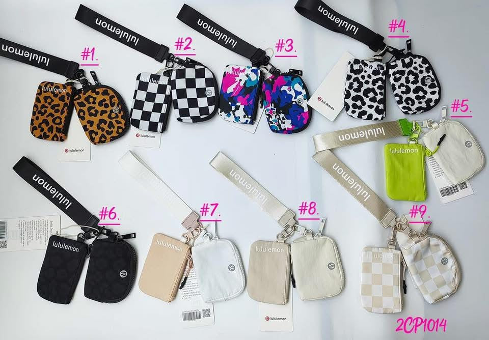 Patterned Lu-Alike Dual Pouch Wallet