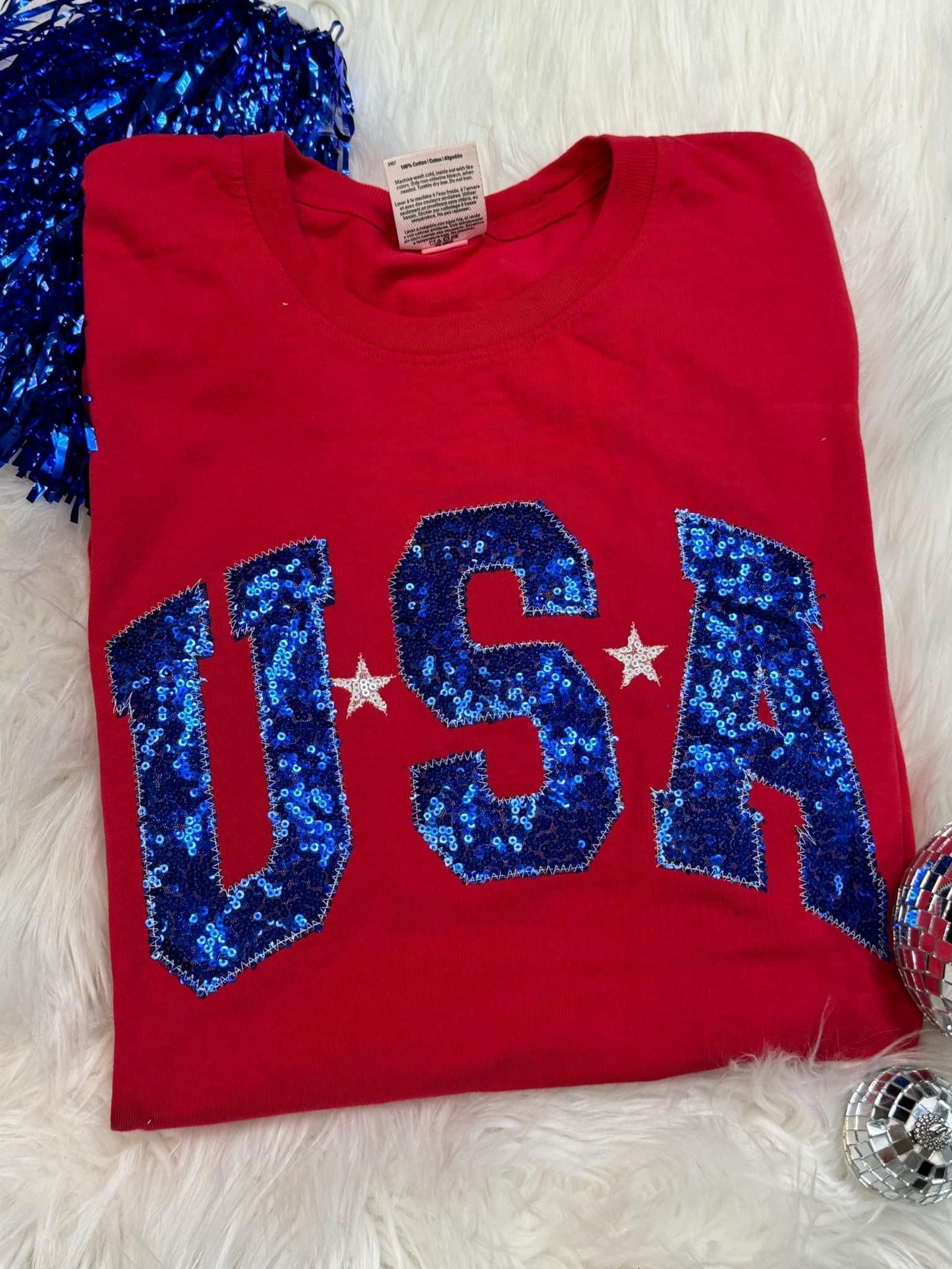 USA Sequin Tee