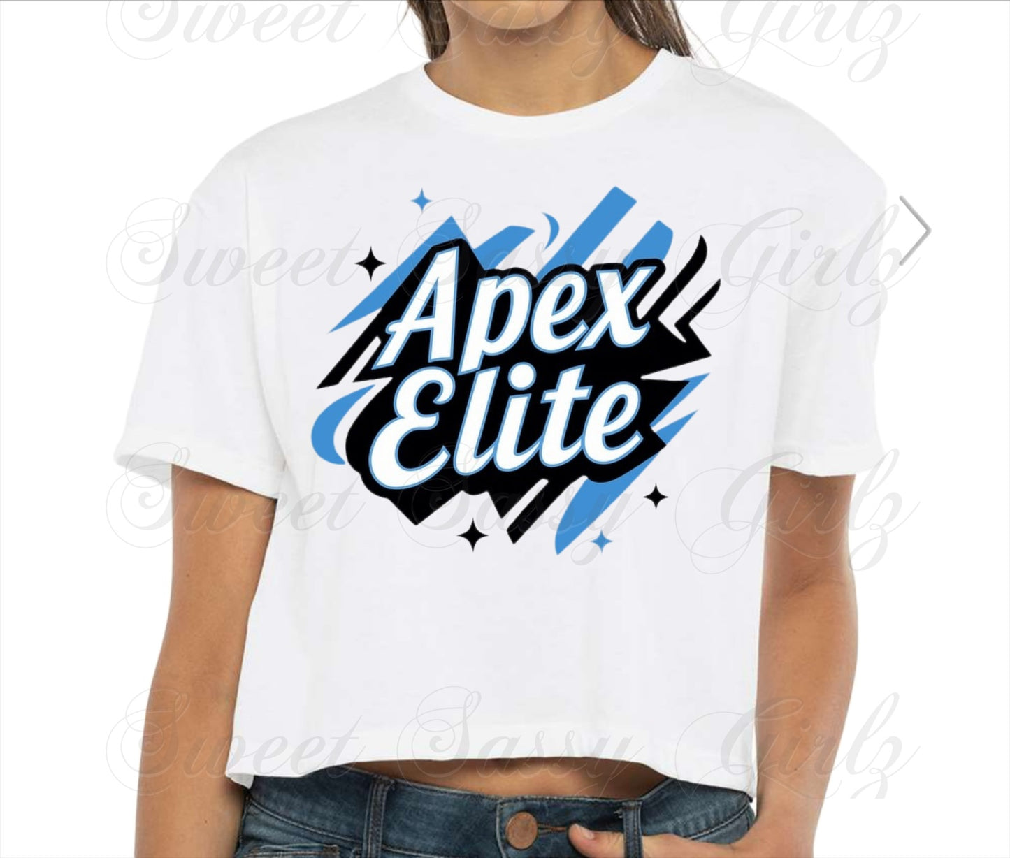 Apex Elite | Cropped White NL Tee