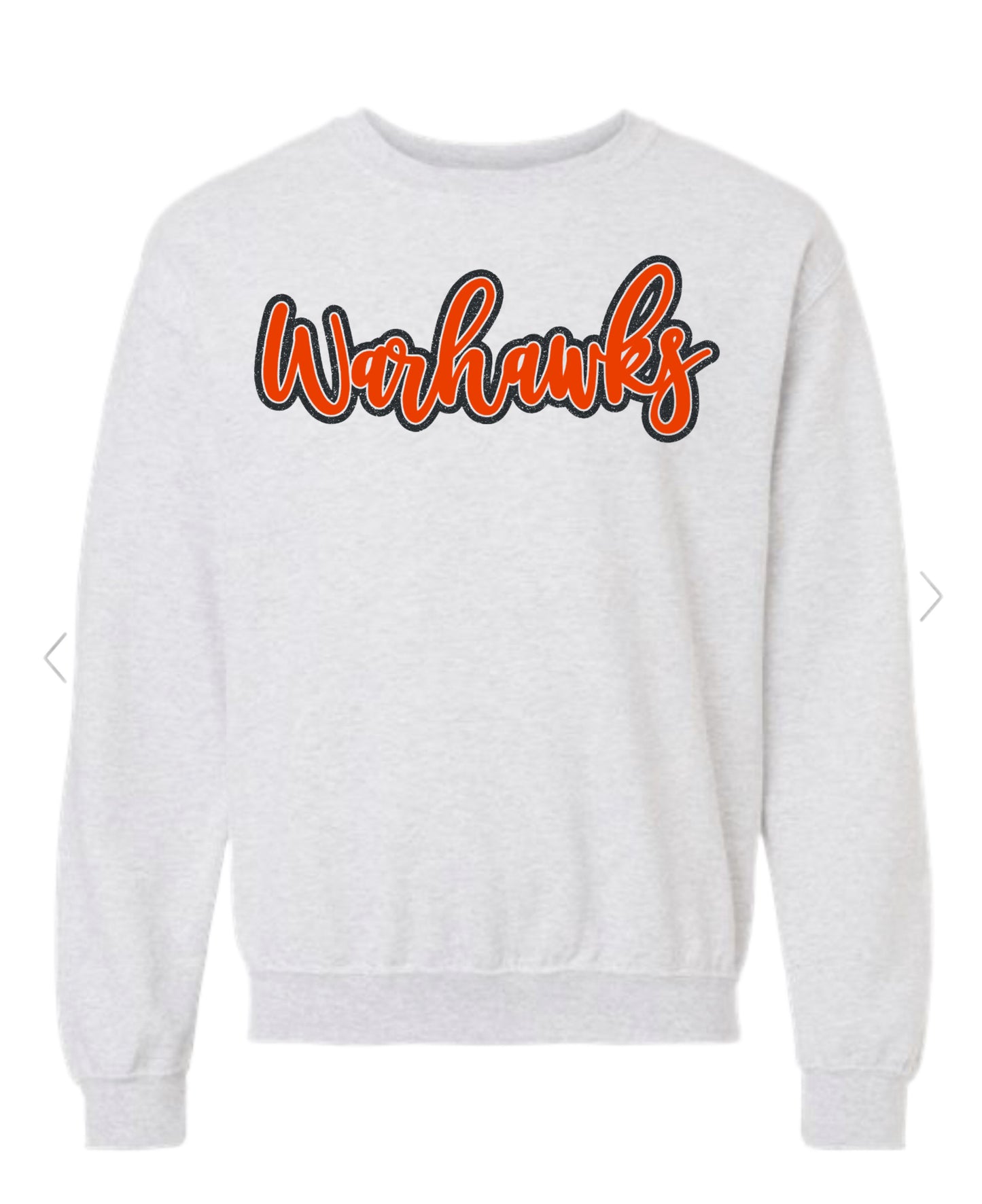 Warhawks Glitter + Puff Print | Adult Gildan Sweatshirt