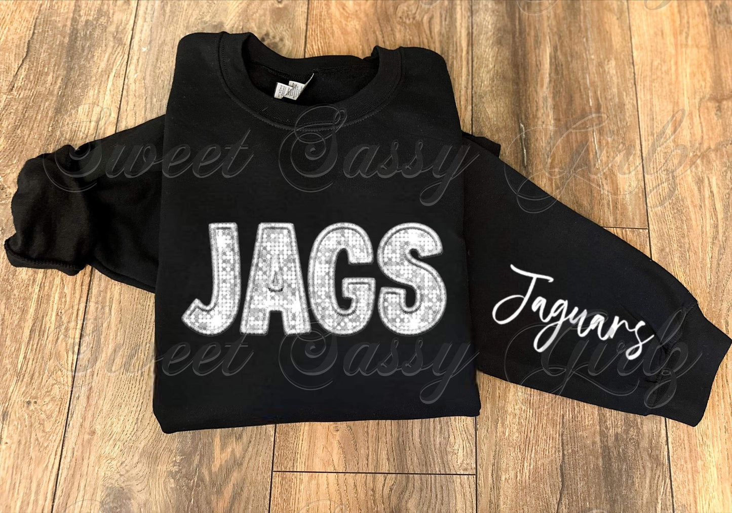 JAGS Sweatshirt {Black/White Lettering}
