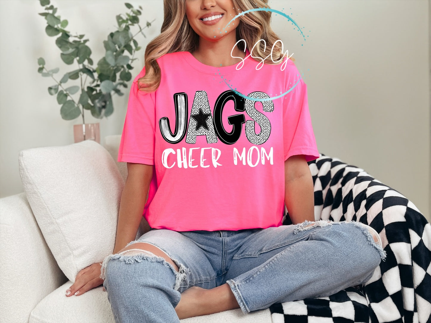 JAGS Cheer Mom ➕ Comfort Colors Tee