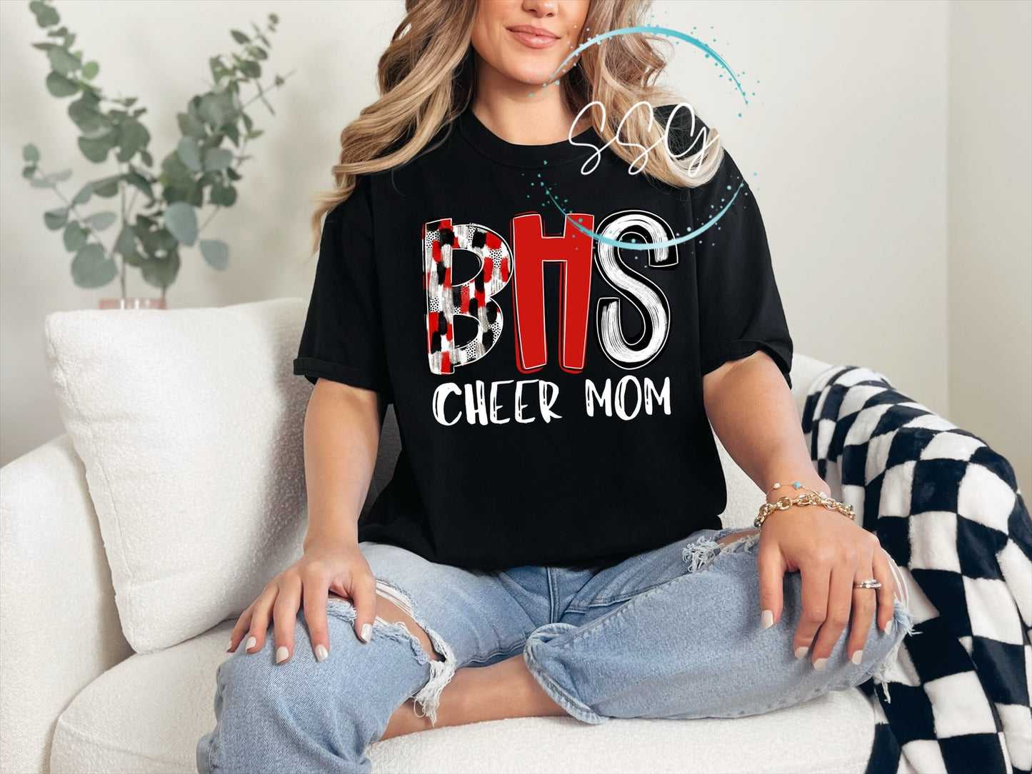 Blountstown Cheer Mom ➕ Comfort Colors Tee