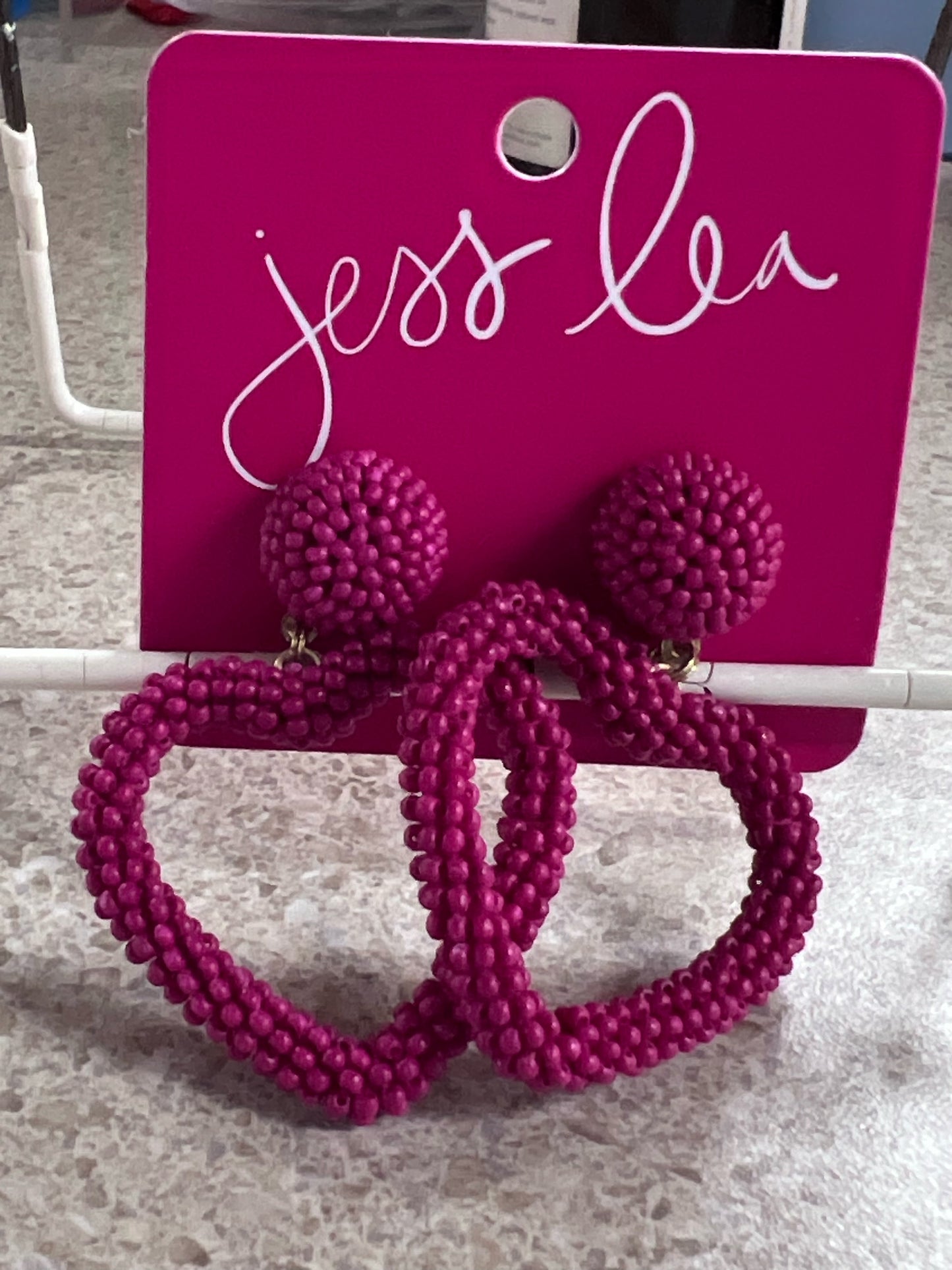 Fuchsia Close To My Heart Earrings