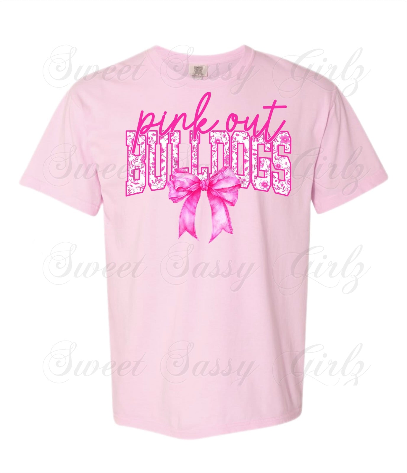 Pink Out Bulldogs | Comfort Colors Tee