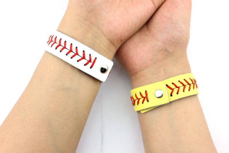 Softball and Baseball Bracelet Cuff Wraps: Baseball