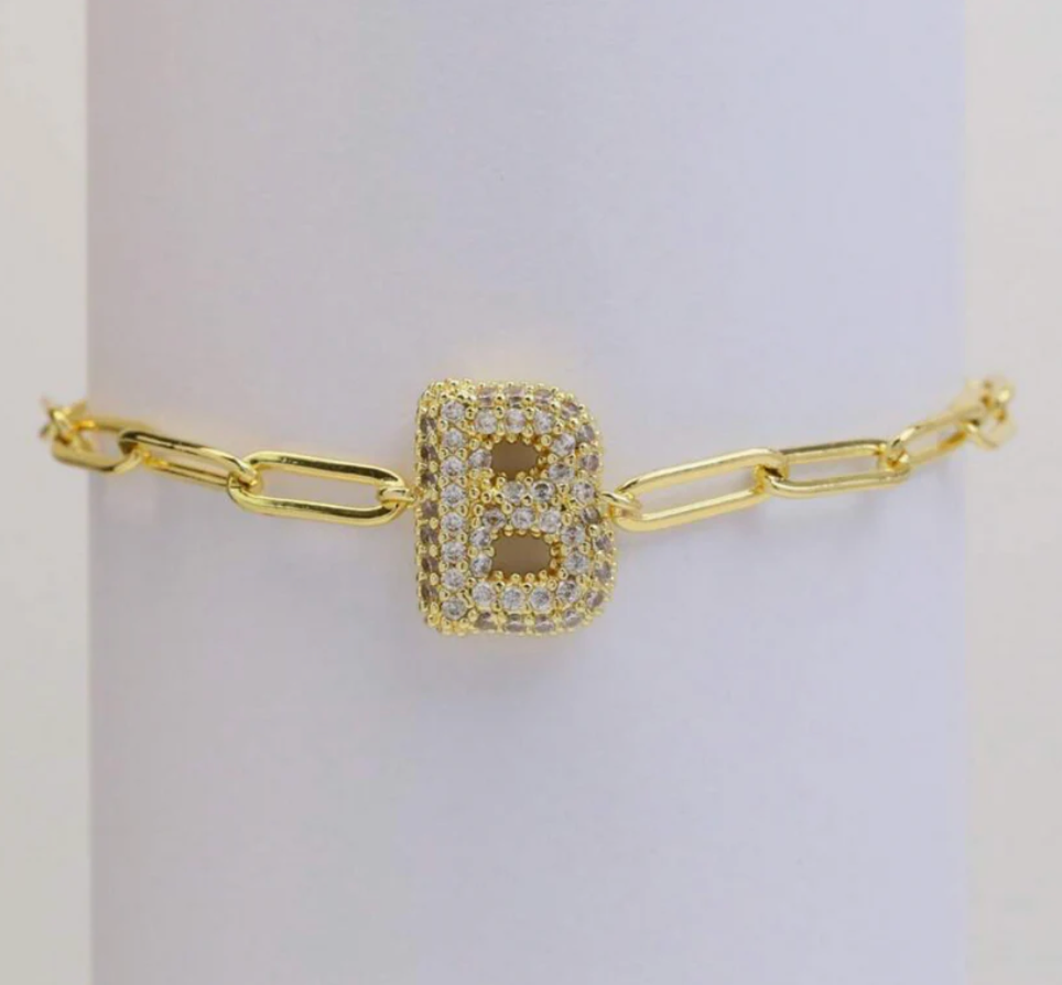 ✨Trendy Bubble Initial Bracelets✨: J