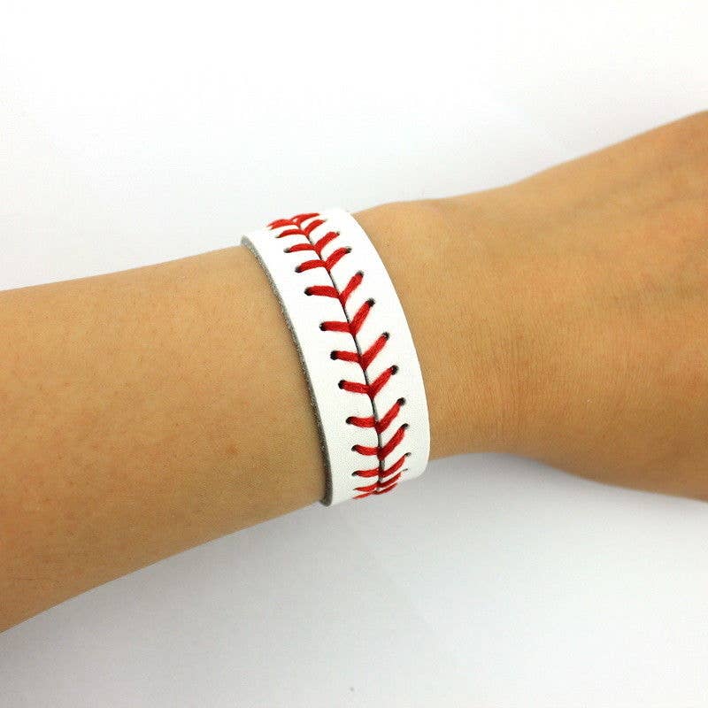 Softball and Baseball Bracelet Cuff Wraps: Baseball