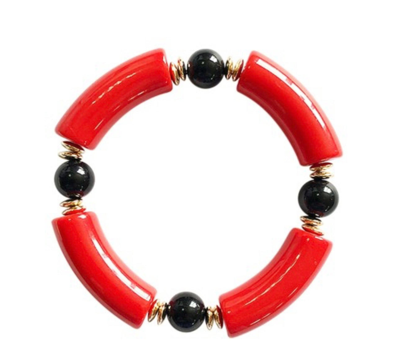 Red & Black Game Day Bracelet