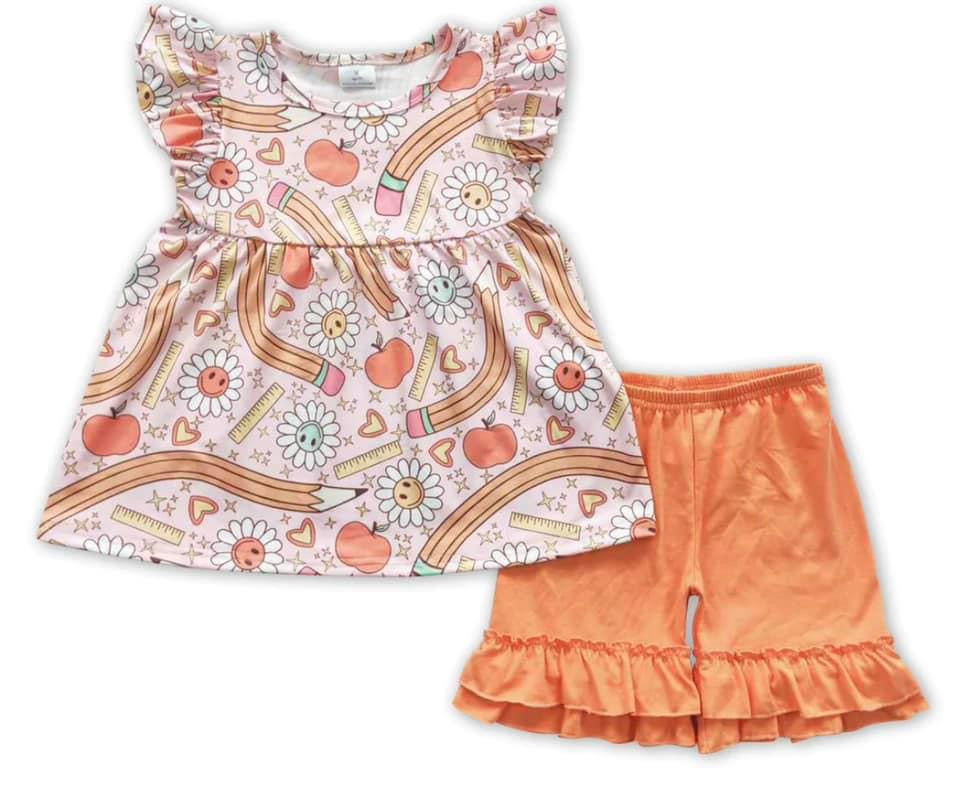 Pencil & Floral Set