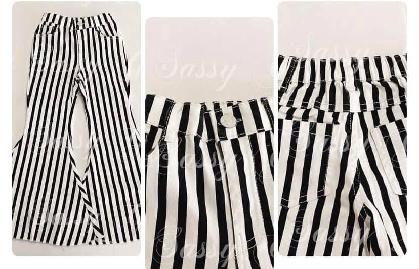 BLACK & WHITE STRIPED BELLS