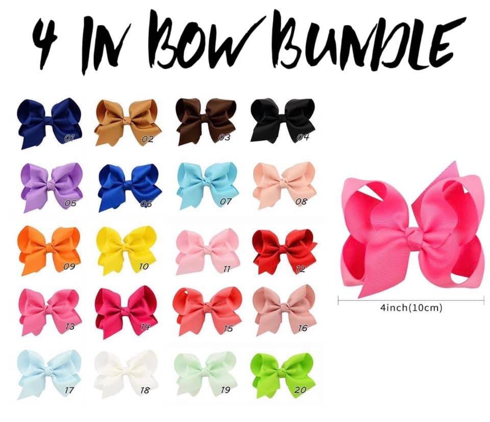 4 IN SOLID BOW BUNDLE