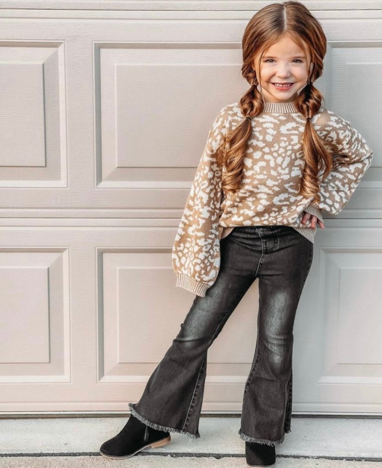 Sophie Denim Bell Bottoms - Black Wash