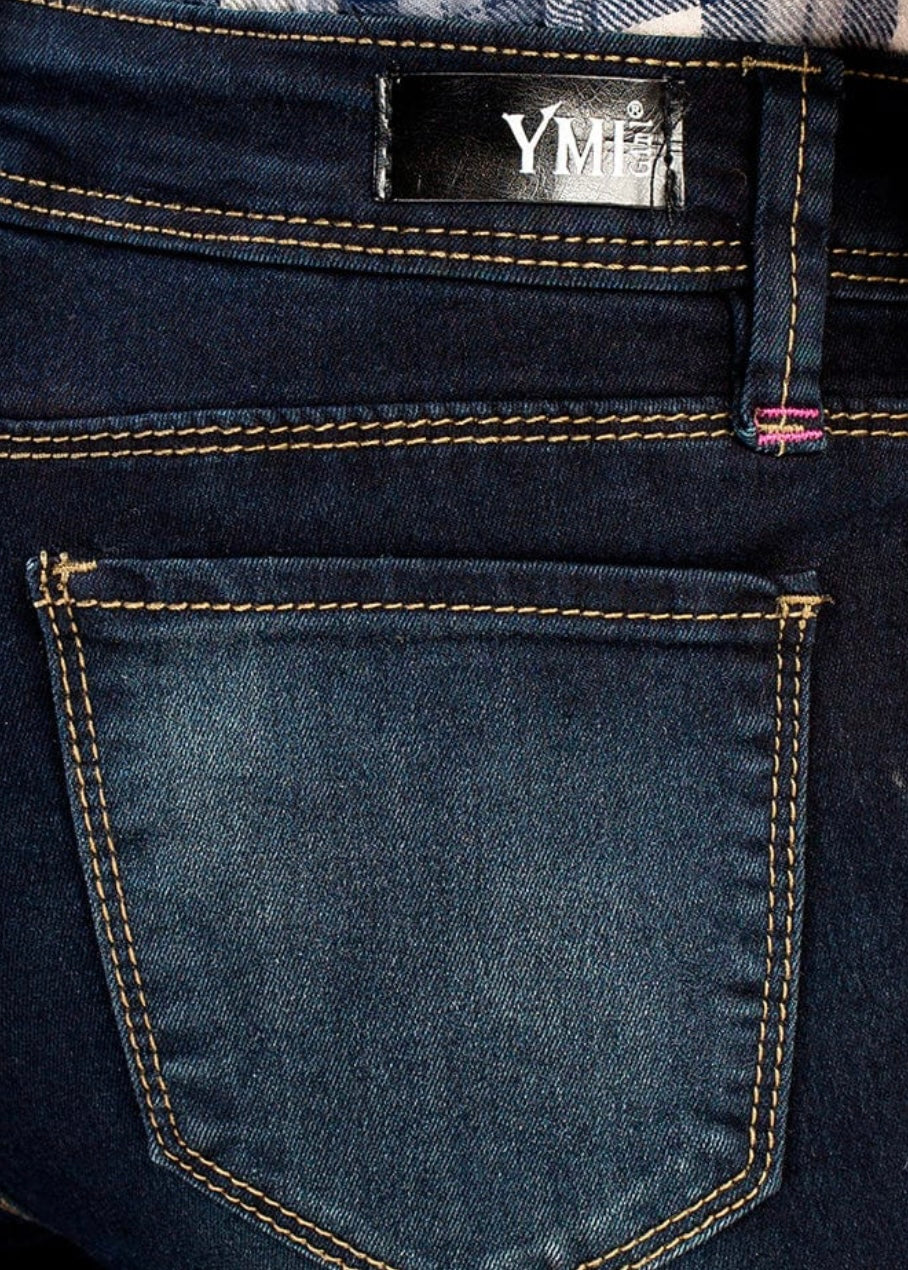 KIDS FAUX FRONT POCKET SKINNY JEAN — NWBLE S36