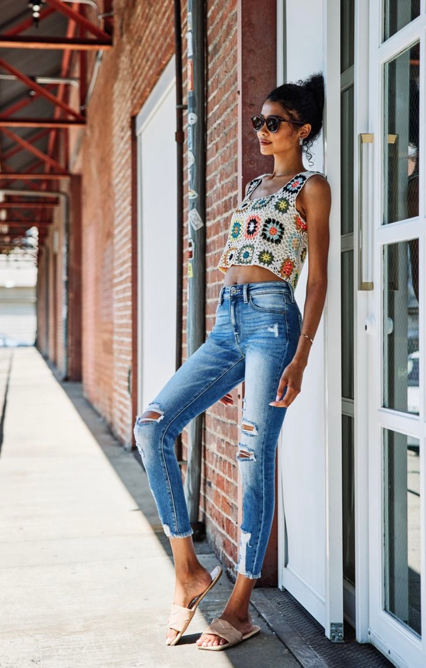 KANCAN High Rise R&B Ankle Skinny - KC9130M