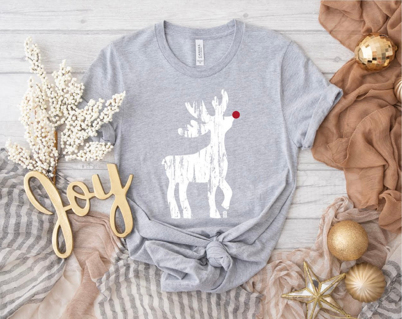 Red Shimmer Reindeer