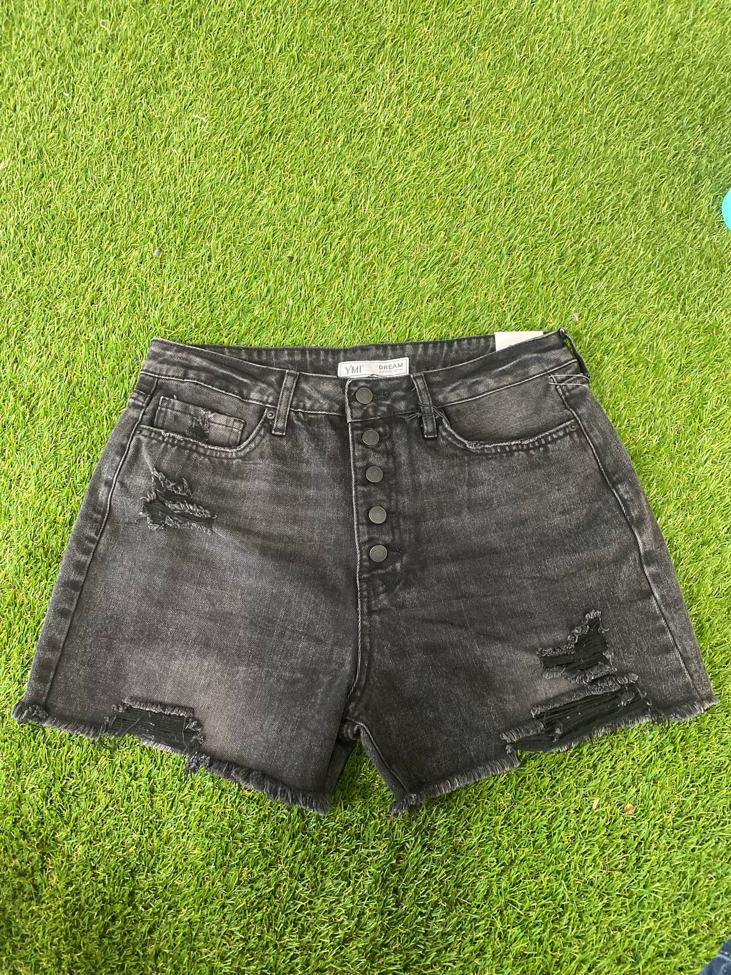 Black High waisted shorts