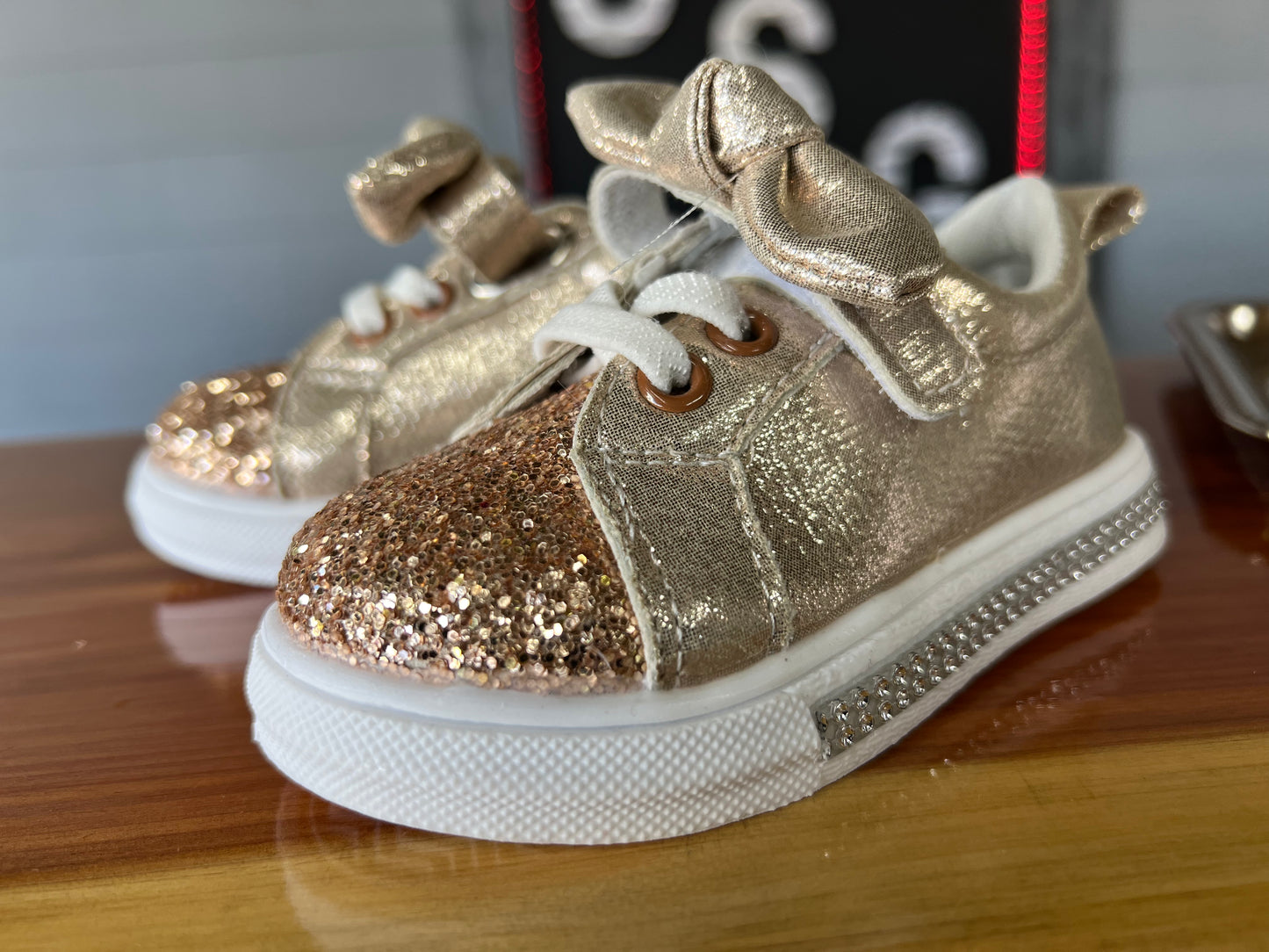 Gold Sparkle Shoes