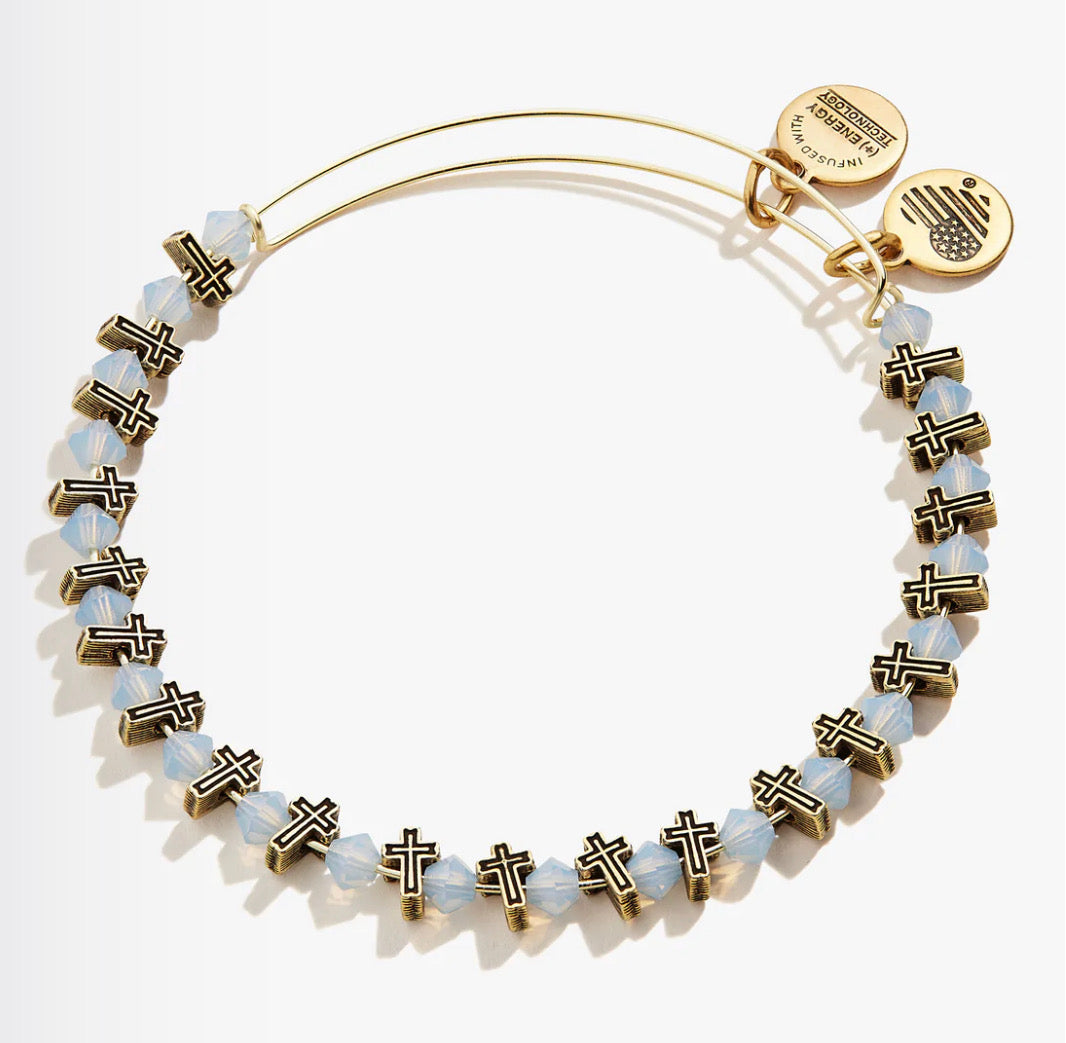Cross Bead Bangle (Alex + Ani)