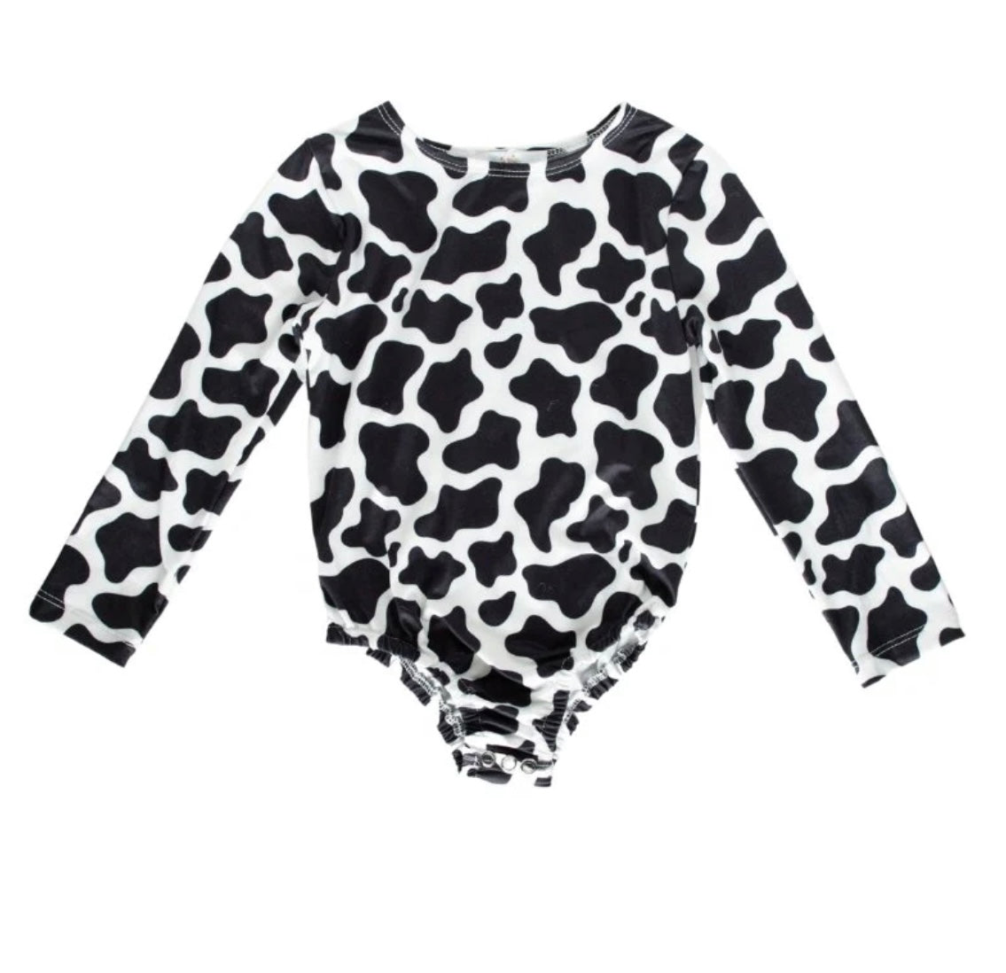 Kacey Long Sleeve Leotard - Cow print