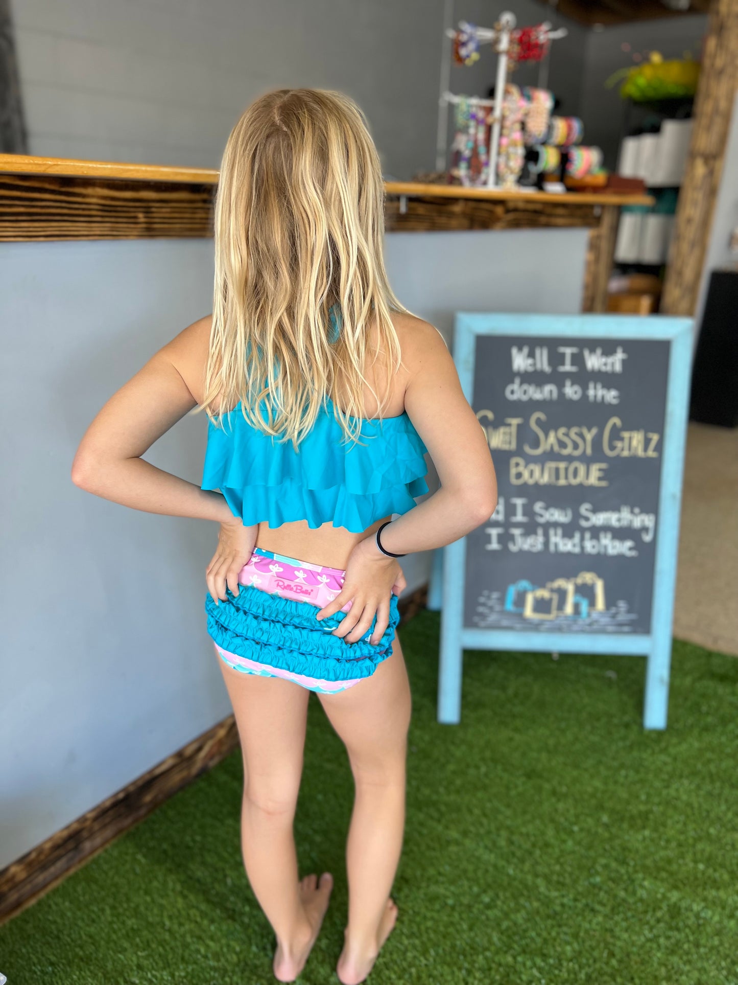 Mermaid Aqua Ruffle Bikini