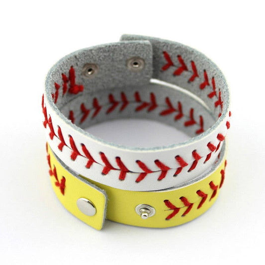 Softball and Baseball Bracelet Cuff Wraps: Baseball