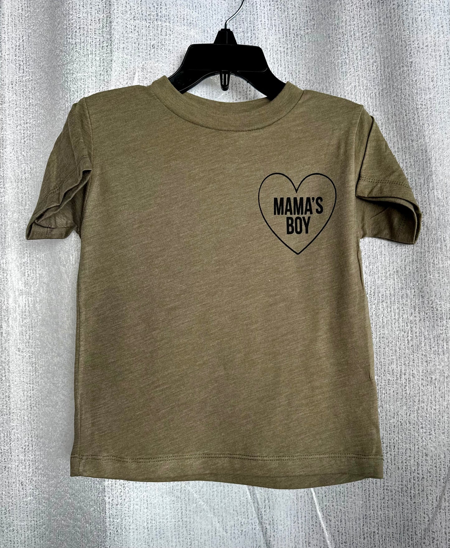 Mamas Boy Olive Green Tee