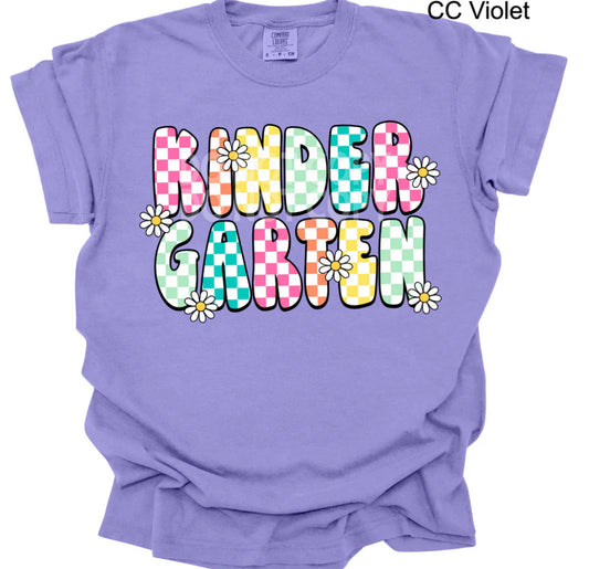 Kindergarten Retro Grade | Comfort Colors Tee
