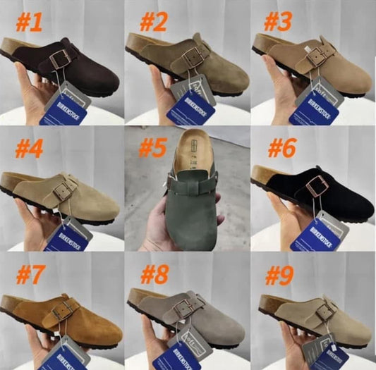 Suede Leather Clogs | Adult