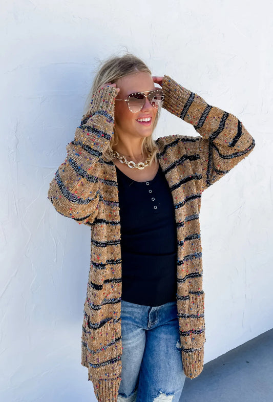 Striped Miley Dot Cardigan