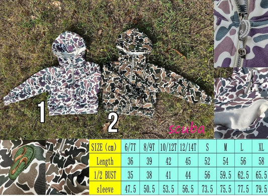 Lu-Alike Camo Cropped Hoodie