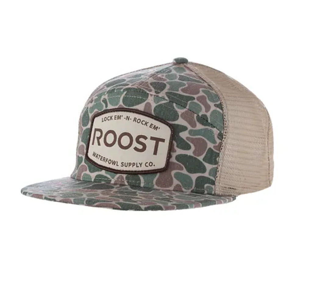 Roost Camo 7 Panel Woven Logo Patch (RH-R-37)