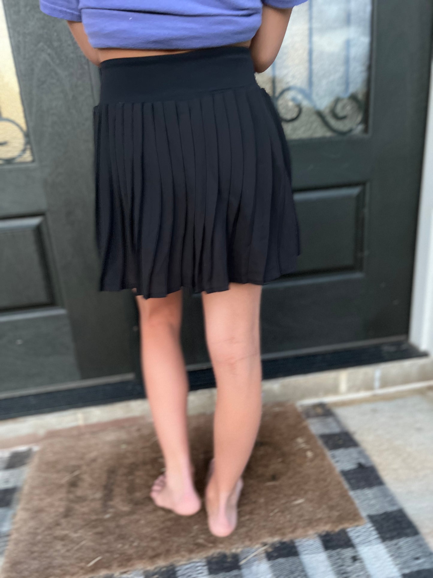 Women’s Black Pleated Skirt